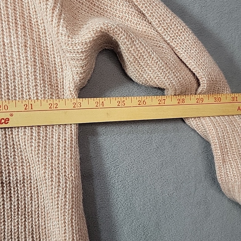 CABLE & GAUGE PINK Sweater Womens 1x Cold Shoulder Knit - Picture 12 of 12